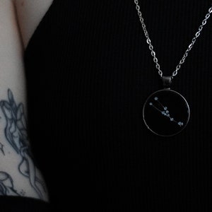 Taurus constellation necklace / Taurus zodiac sign necklace / astrology gift / zodiac jewelry / April May June birthday gift / star necklace