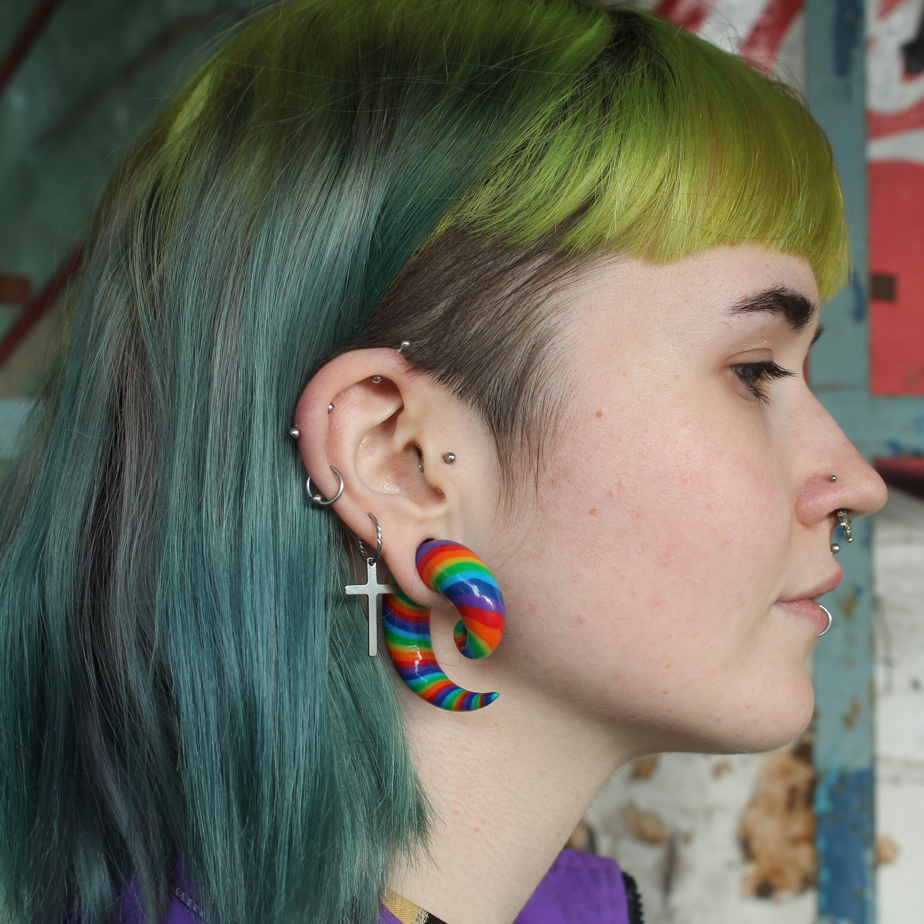 Gauge earrings near me deals