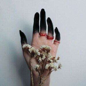 Blood Ring / Vampire Ring / Red Blood Drop / Vampire Gothic Jewelry ...