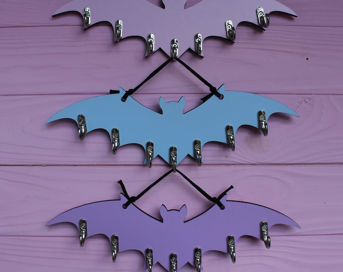 Pastel Goth Jewelry Holder / Bat Jewelry Holder / Moth Home Decor