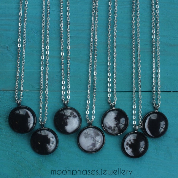 Gothic Waxing Gibbous Moon Jewelry Etsy