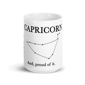 Capricornio Y, orgulloso de ello.