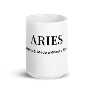 ADVERTENCIA ARIES: Hecho sin filtro.