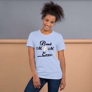 Best Mom Ever with baseball Short-Sleeve Unisex T-Shirt
