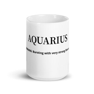 AQUARIUS WARNING: Bursting with very strong flavors.