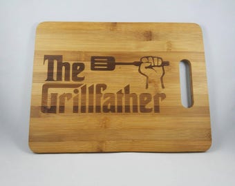 Custom Engraved Bamboo Cutting Board (The Grillfather)