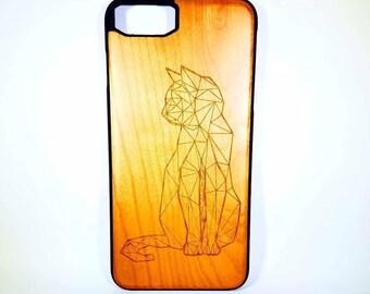 Custom Wood Cat Iphone X Case