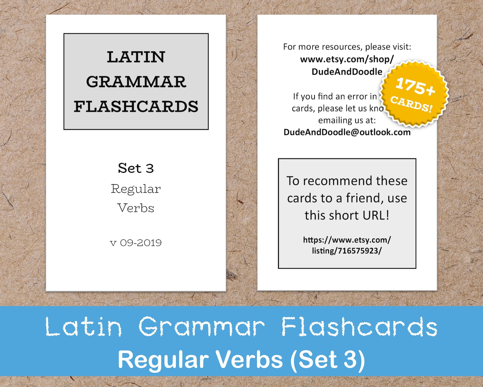 Latin Grammar, Regular Verbs, SET 3 Flashcards, Study, Teach, Homeschool, Challenge, Classical
