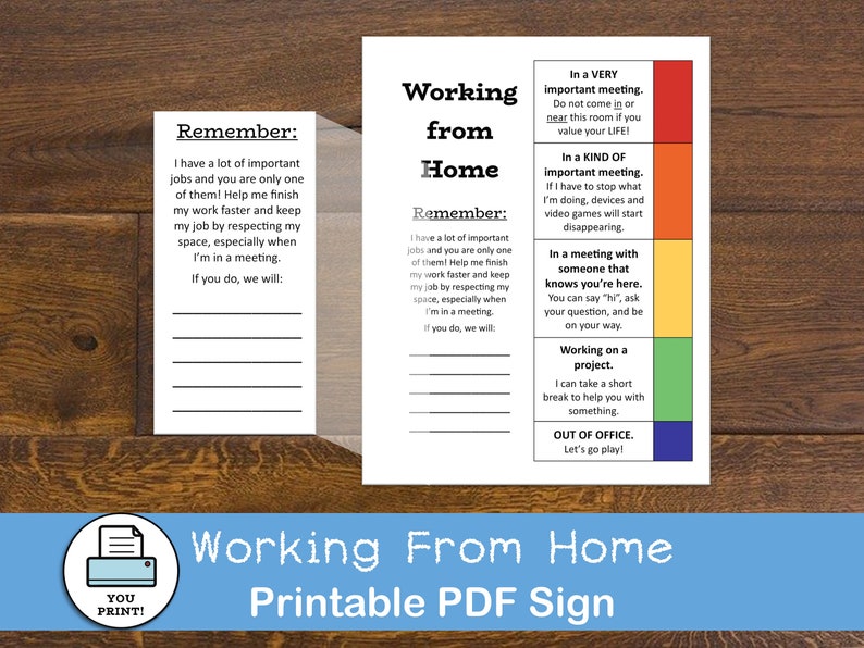 Panneau imprimable de bureau Ne pas déranger, panneau téléchargeable