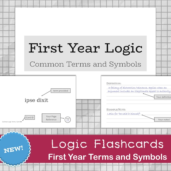Challenge B Logic Flash Cards Etsy