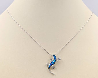 925 Gold Pave Lizard Necklace; Gecko Lizard Necklace; Gold Lizard Pendant; Gold Salamander; Sterling Silver Pave Lizard Infinity Close