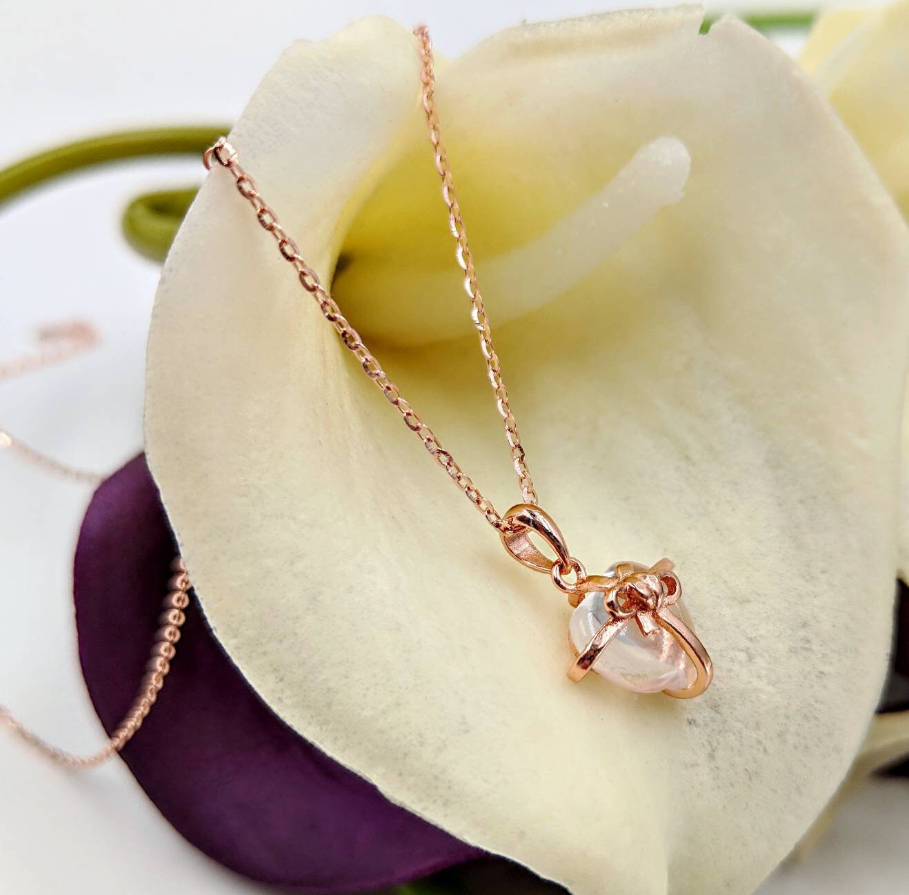 国内で当店のみ 666999 - Blush Rose quartz spike Heart Blush Rose quartz spike Heart Necklace | 666999acc