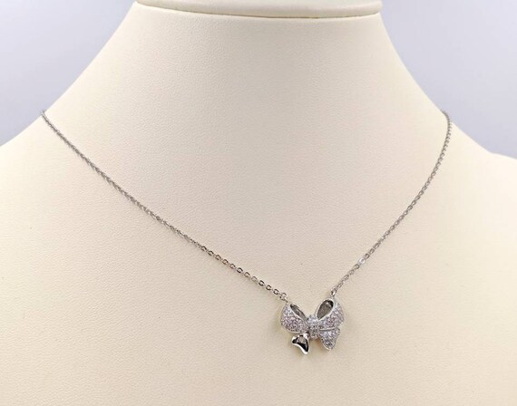 TATIANA☆[Silver925] Ivy Ribbon Necklace Designer fashion, Seoul-fully created | W Concept