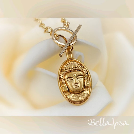Turmalin Anhänger Goldschmuck 585 Gelbgold Buddha Pendant Edelstein Ha