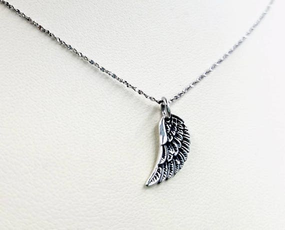 Collana Con Ciondolo Ali D'Angelo E Cuore – Argento 925 Con Opale Blu, Angelo Custode
