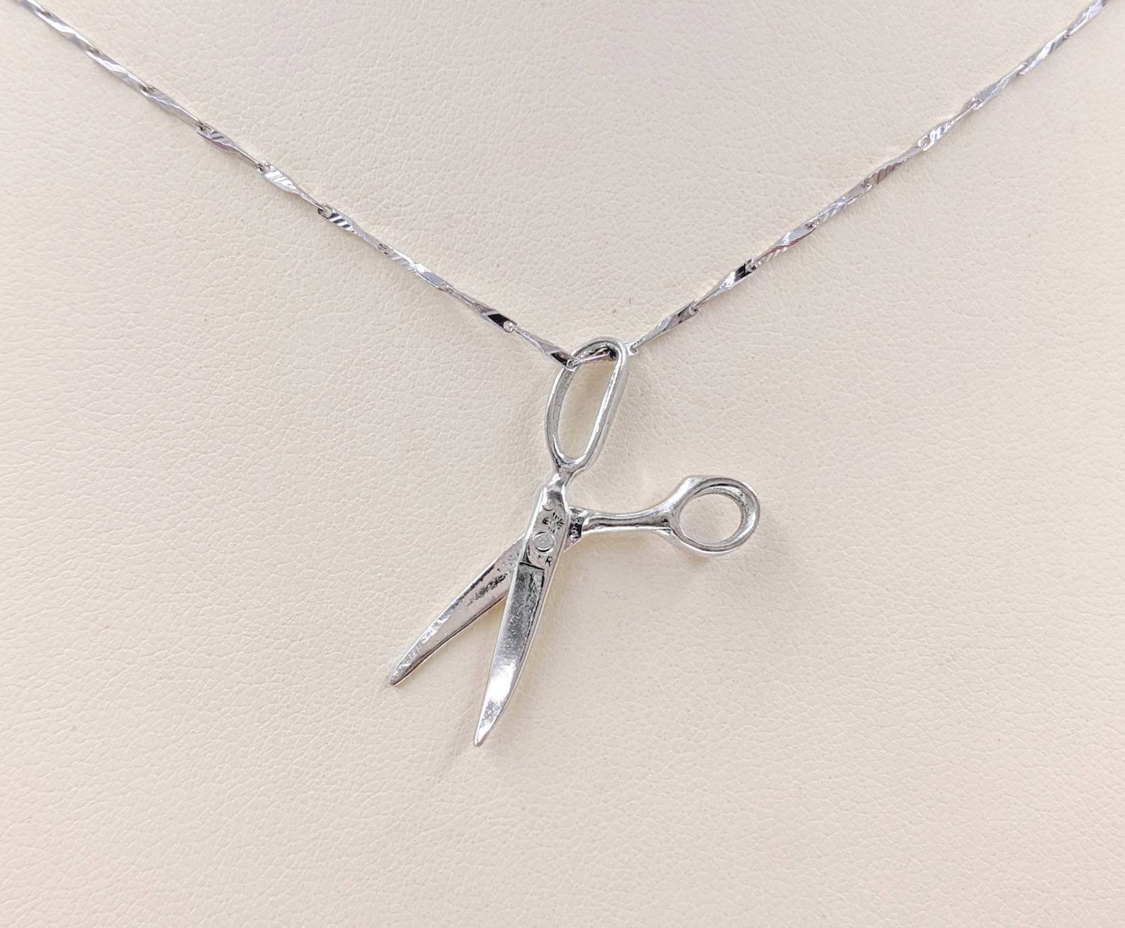 925 Sterling Silver Scissors Necklace Scissor Necklace Hair Etsy