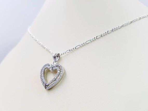 I Love You Necklace - Sterling Silver 925 Chain Necklace With