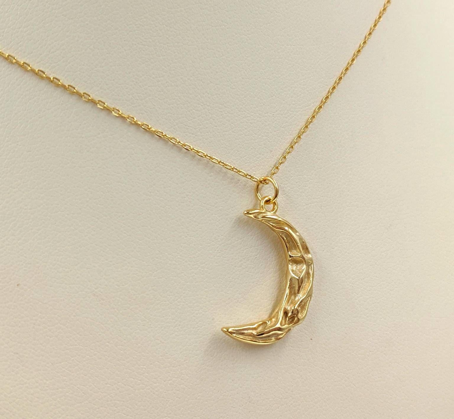 Buy Dainty Crescent Moon Necklace | 14k Gold Dipped Moon Necklaces For  Women | Celebrity Approved, Perfect for Layering Half Moon Pendant Necklace  | Hypoallergenic, Gold Necklace For Your Stylish Look at Amazon.in