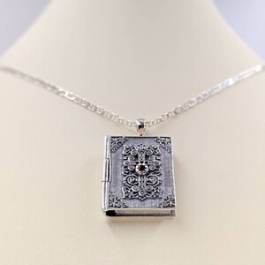 925 Bible Locket Necklace; Bible Necklace; Necklace With Bible; Word of ...