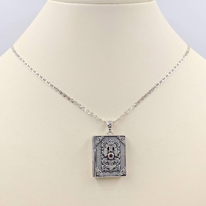 925 Bible Locket Necklace; Bible Necklace; Necklace With Bible; Word of ...