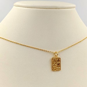 24K Gold Vermeil Card 925 Necklace; Playing Card Necklace; Joker Card Necklace; Deck of Cards Pendant; Ace of Spades Charm, Infinity Close