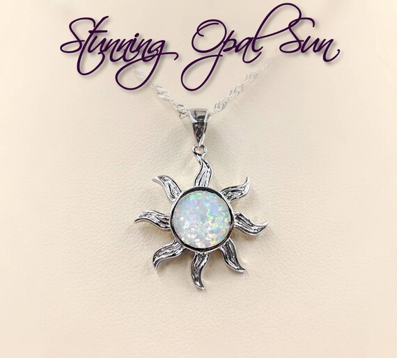 Opal sun necklace best sale
