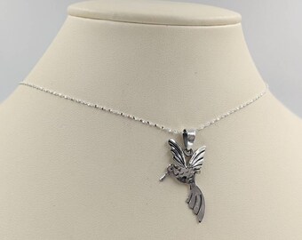 Kolibrie ketting; 925 sterling zilveren kolibriehanger en 925 ketting; 925 zilveren kolibrie ketting; Vogelketting, Infinity Close