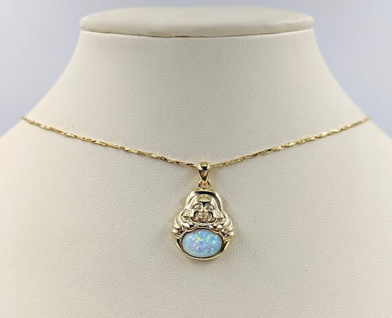 Opal on sale buddha pendant
