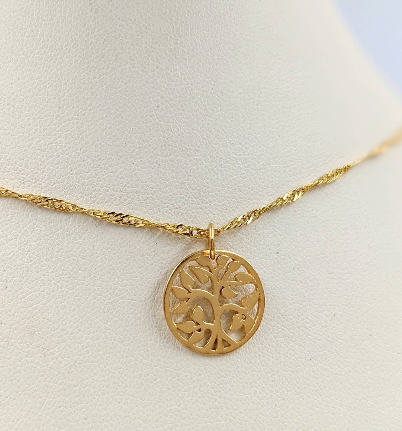 9CT GOLD TREE OF LIFE PENDANT - NEW - SOLID 9K GOLD | eBay