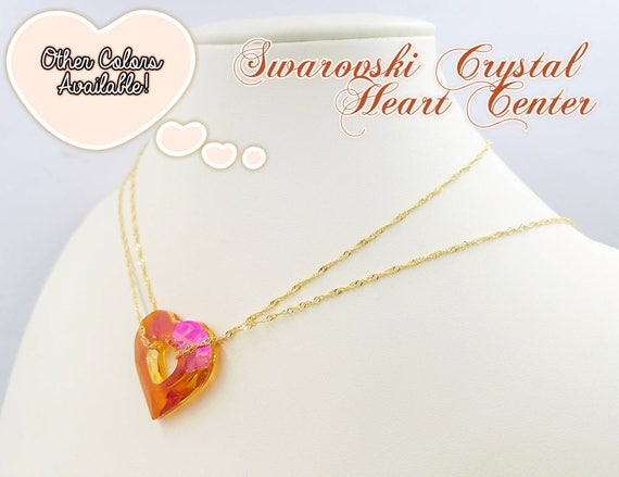 Amazon.com: Swarovski Crystal Mini Sweet Heart Pendant : Clothing, Shoes &  Jewelry