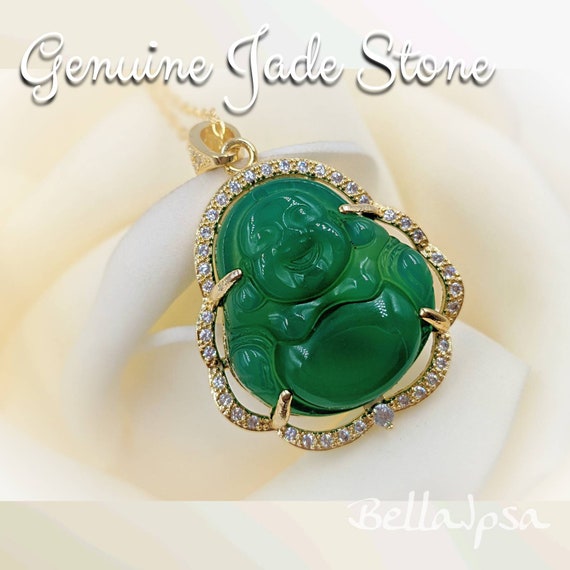 Real jade buddha pendant discount