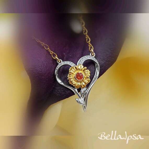 Sunflower infinity deals necklace