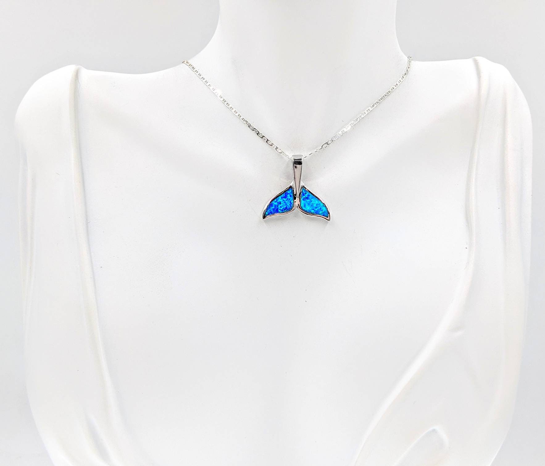 アクセサリー Whale tail opal necklace Opal Whale Tail Necklace – GoBeachy