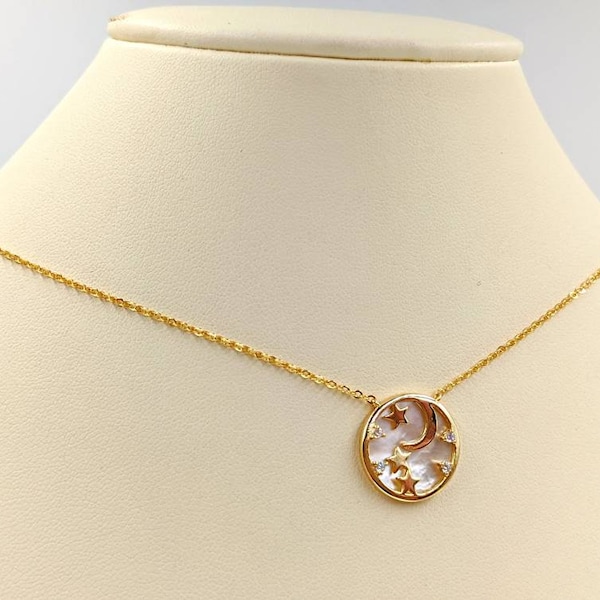 Gold Globe Necklace; Sterling MOP World Necklace; World Earth Necklace; 925 Sterling World Necklace; Mother of Pearl Earth, Infinity Close