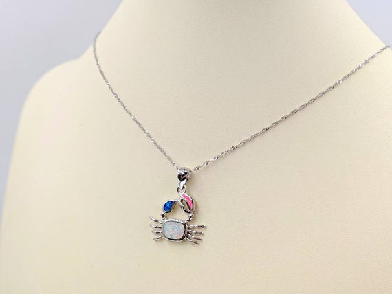 Starfish Pendant with Larimar Accent Center Rhodium on Sterling Silver - Nontarnish, Pendant Only Starfish Pendant with Larimar Accent Center Rhodium on Sterling Silver - Nontarnish, Pendant Only
