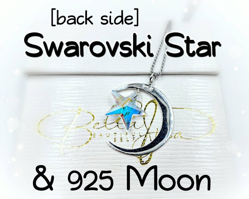 Crescent Moon and Star Pendant Necklace 925 Silver - Free Spirit Magazine Crescent Moon and Star Pendant Necklace 925 Silver - Free Spirit Magazine