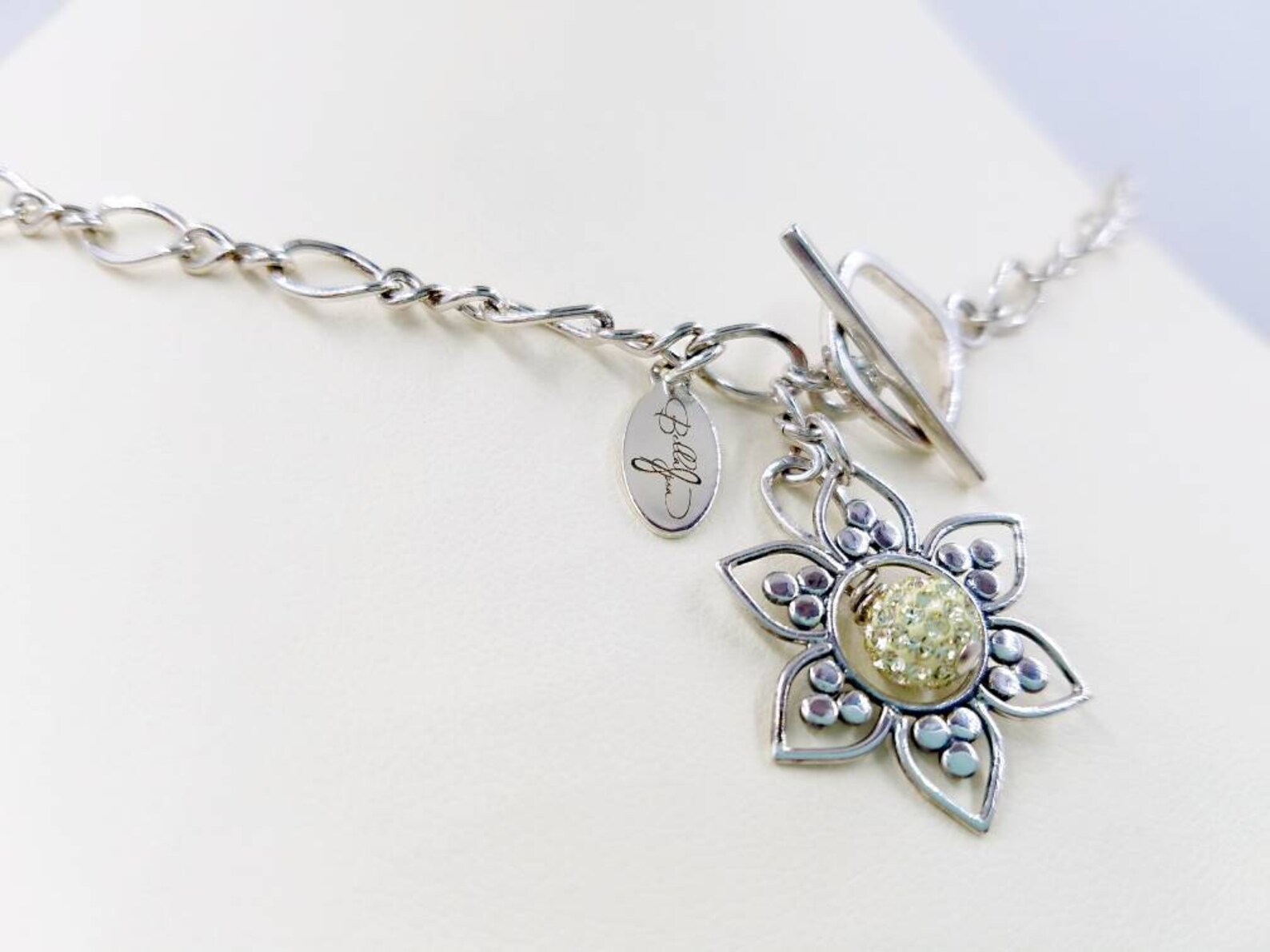 Sterling Silver Heavy Infinity Chain Necklace With 925 Lotus - Etsy