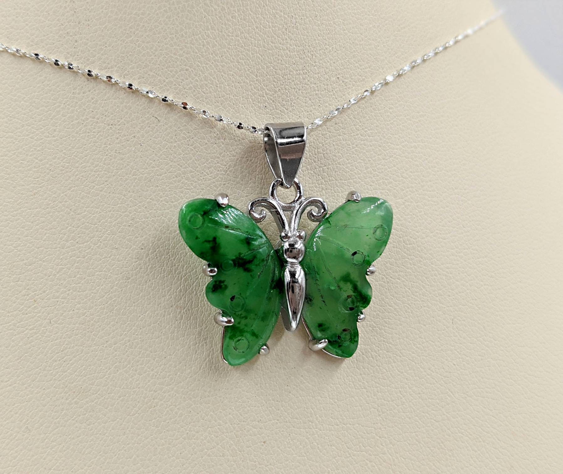 Jennifer Miller Multi-Gemstone Butterfly Necklace, 14K Plated - QVC.com
