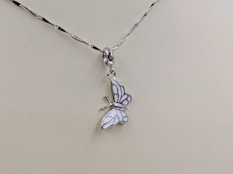 925 Sterling Butterfly Necklace Sterling Butterfly Necklace W Etsy