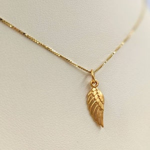 Gold Wing Necklace, 925 & Yellow Gold Angel Wing Pendant; 925 Gold Bird Wing Drop Pendant; Small Gold Pave Angel Wing Charm, Infinity Close