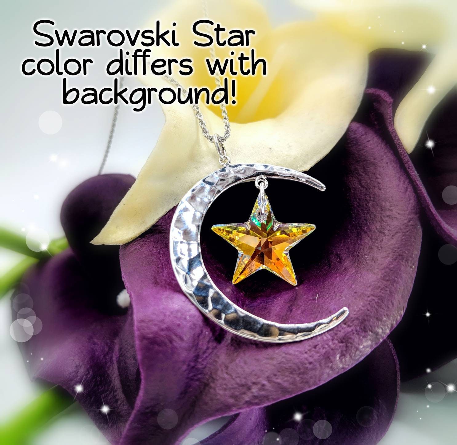 Moon Star Color Collision Gradient Mixed Pendants Porcelain - Temu