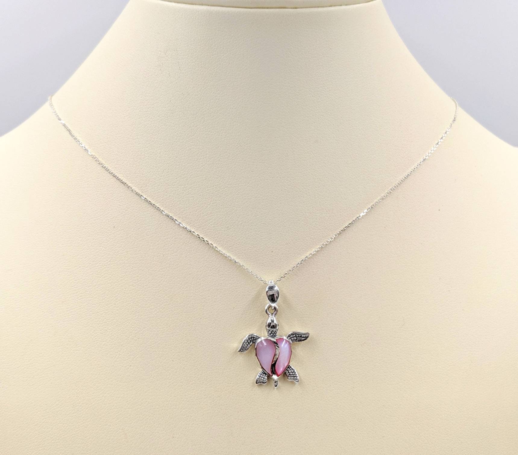 Sterling Mother of Pearl Pink Turtle Necklace Pink 925 Turtle Pendant Sea Turtle Necklace Pink Mother of Pearl Sea Turtle Infinity Close Etsy Mexico