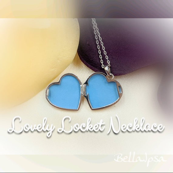 925 Silver Double Heart Locket Necklace Sterling Silver Locket 925 Heart Locket on Silver Chain Heart Shaped Locket Infinity Close Etsy Canada