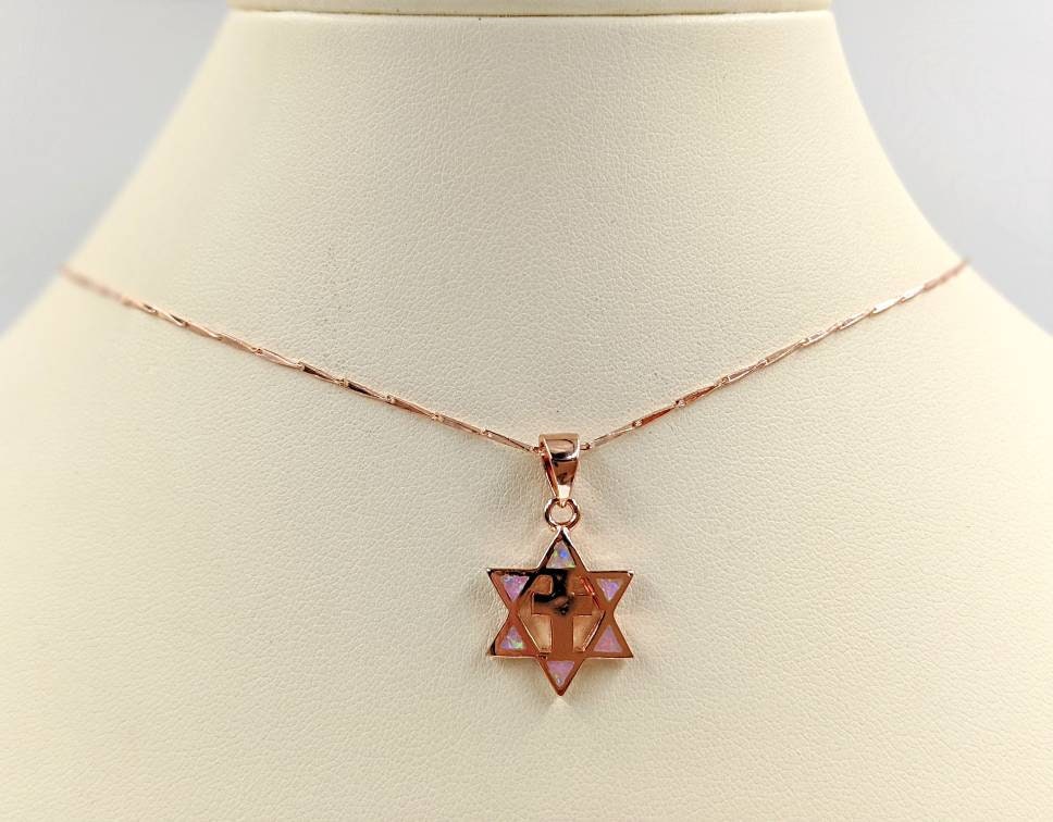 Rose Gold Amazon Star Necklace Pink Sapphire And Diamond Sea Star