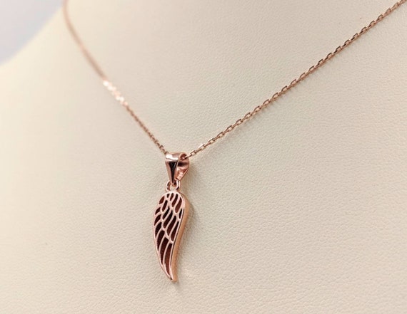 Rose Gold Wing Necklace 925 \u0026 Rose Gold 