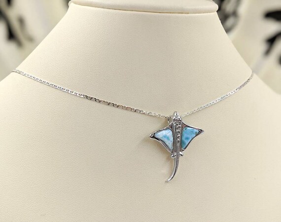 Larimar Manta Ray Pendant Larimar Manta Ray Pendant