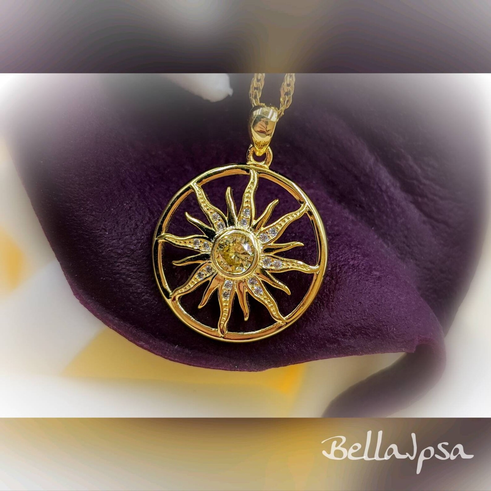 Golden Sunburst Necklace