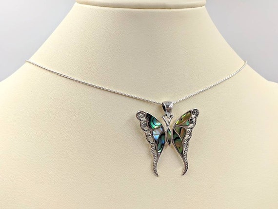 Sterling Silver Shell Filigree Butterfly Earrings Sterling Silver Shell Filigree Butterfly Earrings