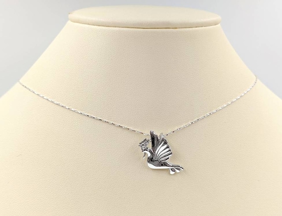 925シルバー 鳥デザイン ネックレス 3D鳩鳥ネックレス；925スターリングシルバー鳩ペンダント＆925チェーン
