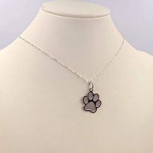 Elli Necklace Women Animal Paw Pendant Playful in 925 Sterling Silver